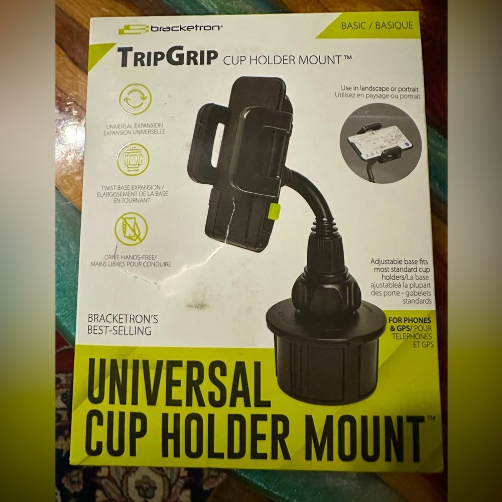 Phone cup holder mount for any phone